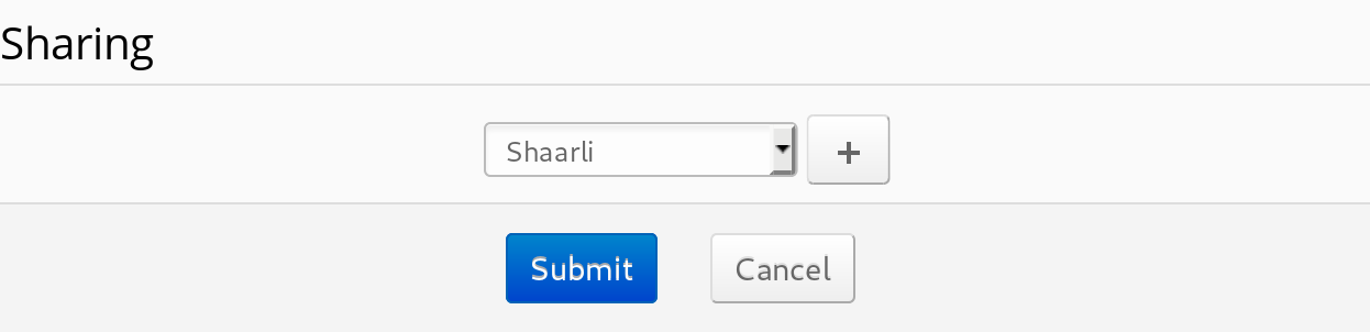 Sharing
configuration
